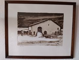 Lithographie de Jean-Louis Getaz (1931-2002)