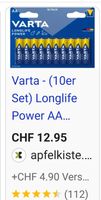2 P. (20 Stk.) AA VARTA Batterien, neu und org. verpackt.