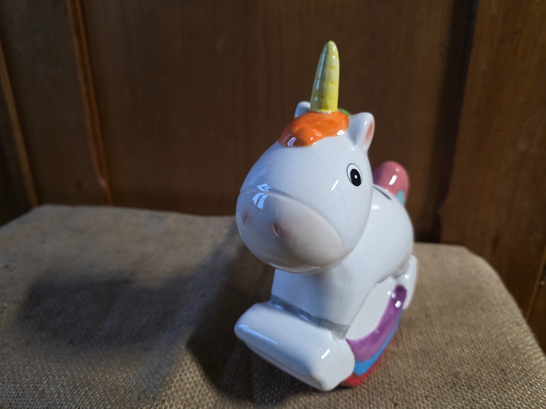 Spardosen: Kinder Sparkasse Kässeli Einhorn Kasse Spar Dose – Neu und originalverpackt aus Walterswil BE von Lonitti 2