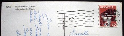 Cartoline postali: HAUTE NENDAZ – Usato da Jona venduto da philajona 1