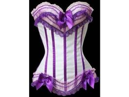 Corsage weiss/violett *NEU* S M