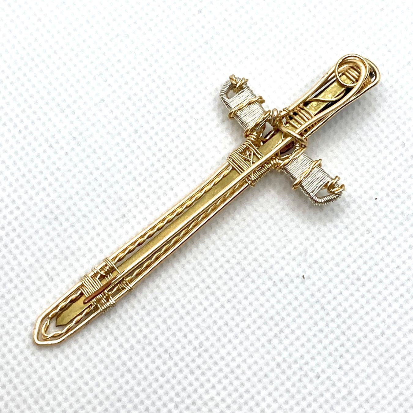 Broschen & Nadeln: Turmalin - Granat Schwert (Brosche oder Anhänger) – Neu (gemäss Beschreibung) aus Solothurn von Kiki_Di 5