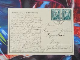 CL33 Carte Postale + Timbre Suisse 1962