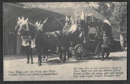 Letzte Post von Walde 31.5.1924 grosse Postkutsche