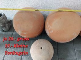 Dekoration Tonkugeln unbenutzt