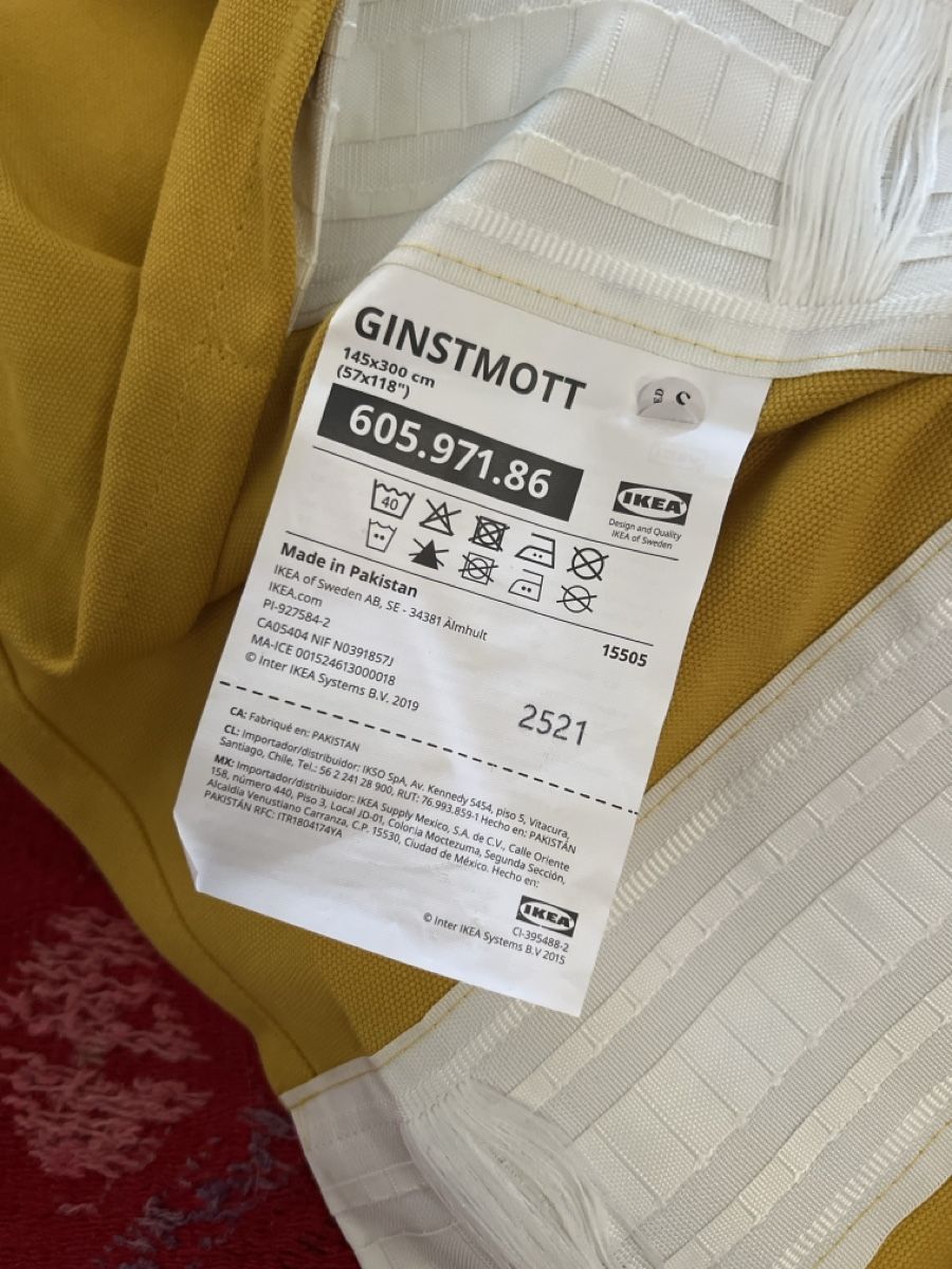 Tende: 2 Vorhänge Ginstmott Ikea gelb – Usato da Winterthur venduto da broal94 3