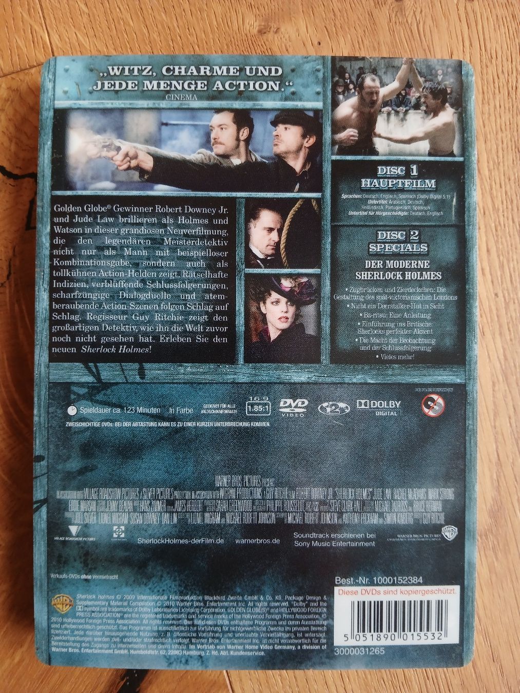 Tutti i DVDs: Sherlock Holmes DVD - Special Edition mit Robert Downey Jr. – Usato da Langendorf venduto da bine9 1