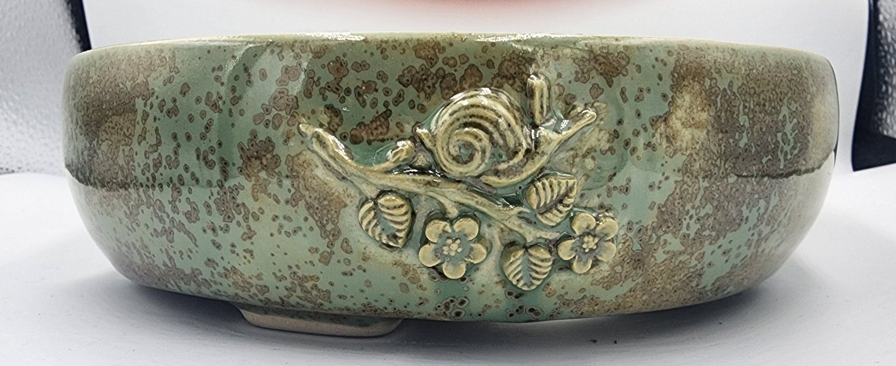 Vasi per fiori: Neu Handgemachte Bonsaischale mit Relief  Steinzeug – Nuovo (secondo la descrizione) da Basel venduto da TKpottery 1