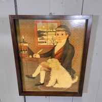 1974 Globus Bild Charles Wysocki American Boy & Dog Artprint