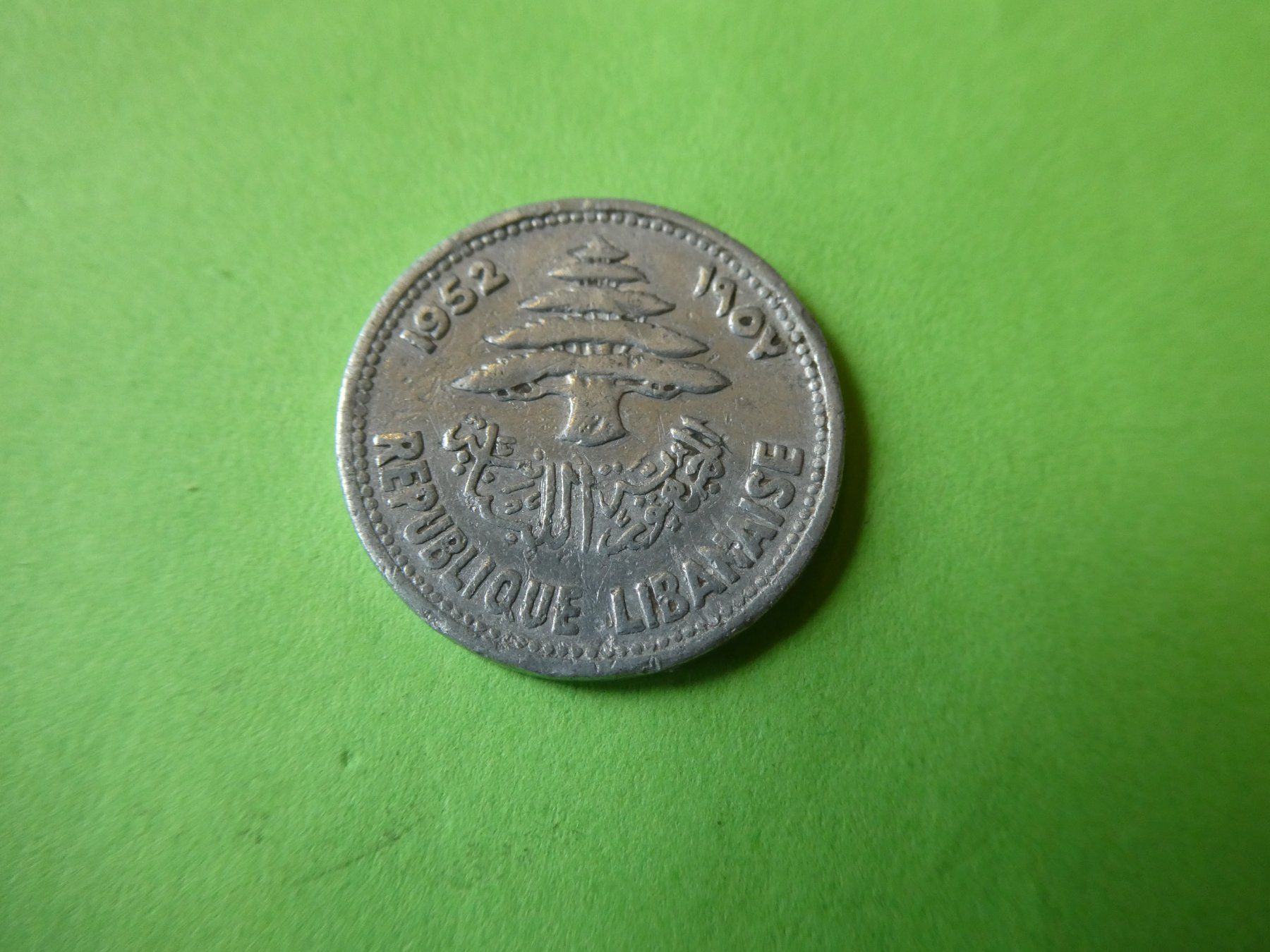 Tutti le monete: Libanon 1952, 5 Piastres – Usato da Hinterforst venduto da Rohusri
