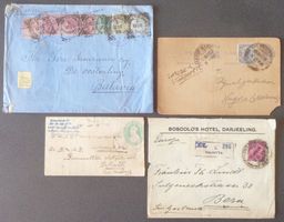 INDIA: Des pièces postales des années 1893 à 1922