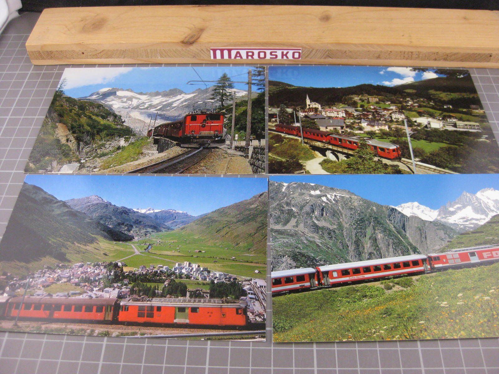 Ansichtskarten: AK-Set Furka Oberalp Bahn FO – Gebraucht aus Malters von Marosko