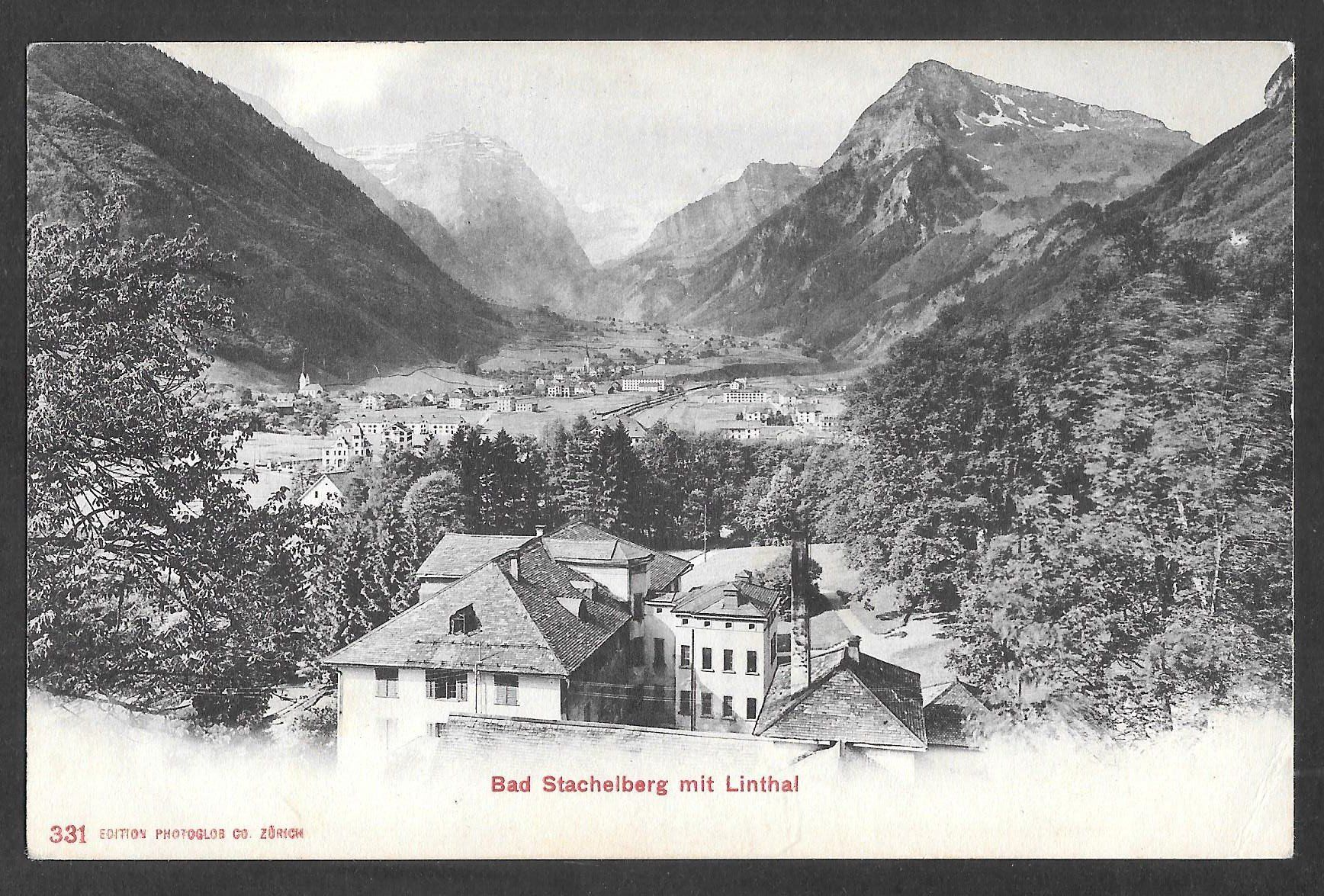 Cartoline postali: Linthal Bad Stachelberg – Usato da Olten venduto da clotaldi