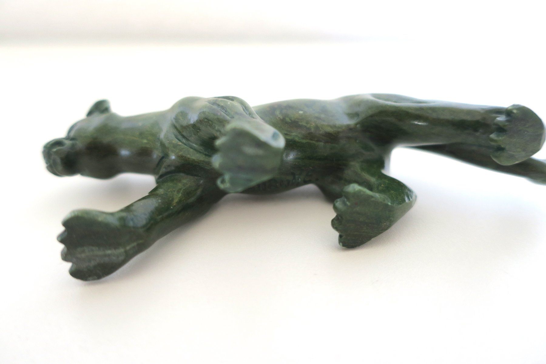 Figuren: Grosse Verdit Figur Leopard Halbedelstein – Defekt aus Staad SG von 4bu4 4
