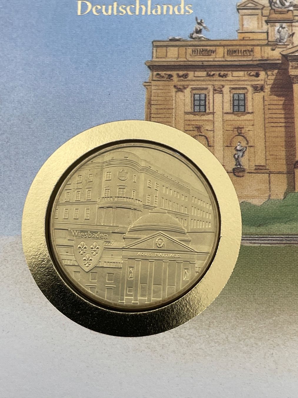 Alle Münzen: Numisbrief Stadt Wiesbaden – Neu (gemäss Beschreibung) aus Schlossrued von Julio25 1