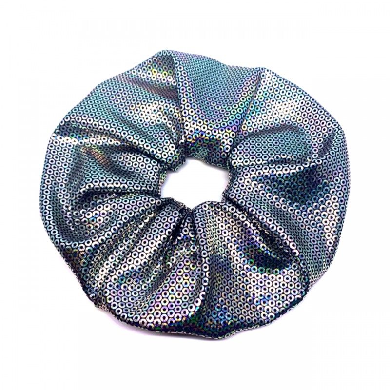 Haarschmuck: Handmade SCRUNCHIE glamorous metallic hologram – Neu und originalverpackt aus Emmenbrücke von little.treasures
