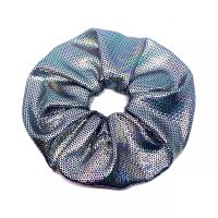 Handmade SCRUNCHIE glamorous metallic hologram