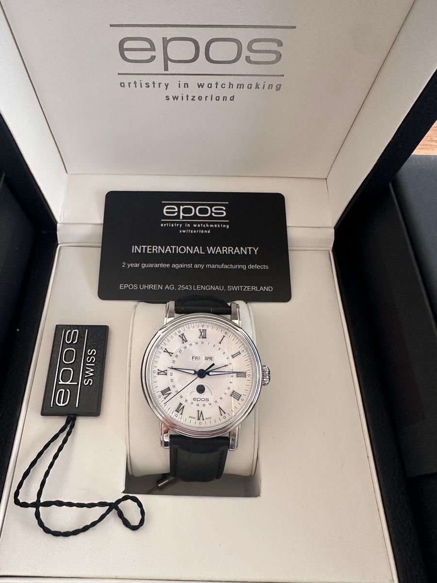 Epos Montres: Epos Calendar Moon Phase Full Set – Neuf (Voir description) à Cointrin par Calibre1755 4