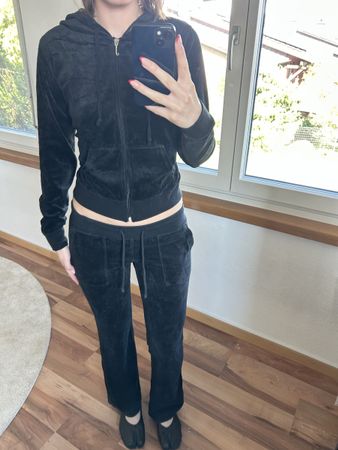 vintage juicy couture FULL tracksuit black  