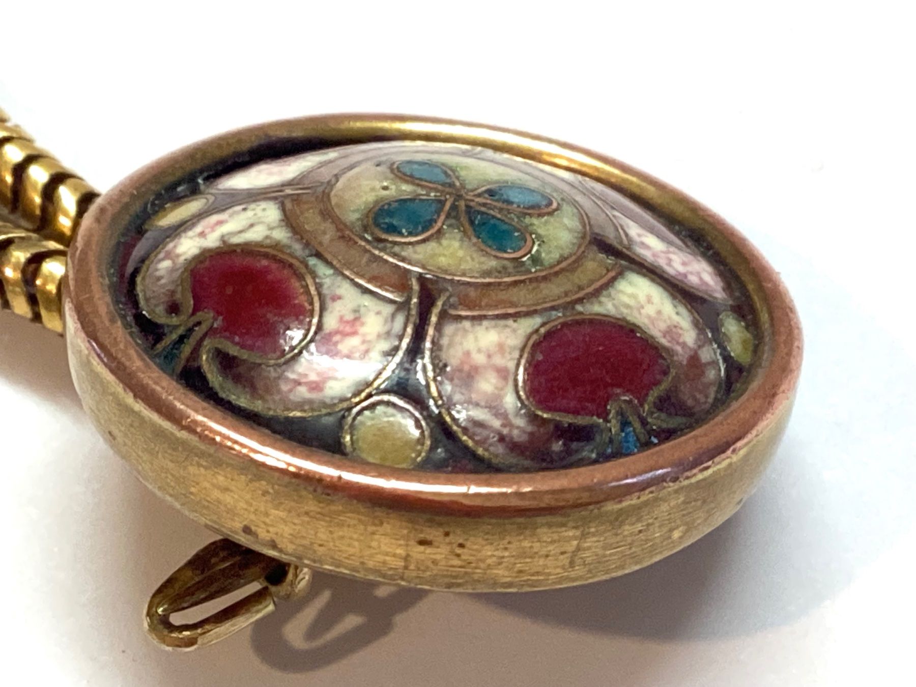 Spille & Fermagli: Alte Doppelbrosche, Cloisonné Emaille, Schlangenkette – Usato da Eglisau venduto da mar_5rn2 4