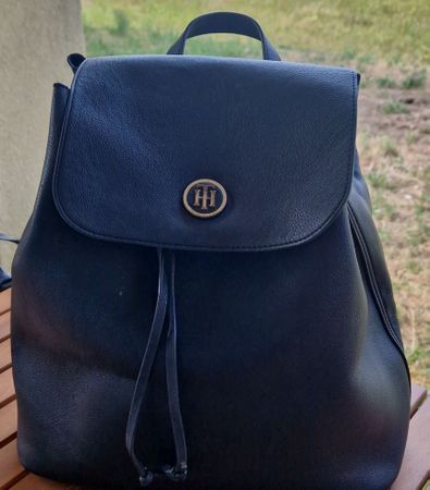 Tommy Hilfiger Rucksack schwarz Leder Damen