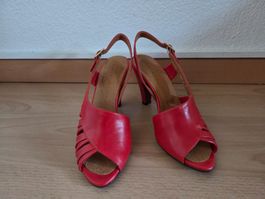 Chie Mihara Sandalen Gr. 37 – Rotes Leder – Neu
