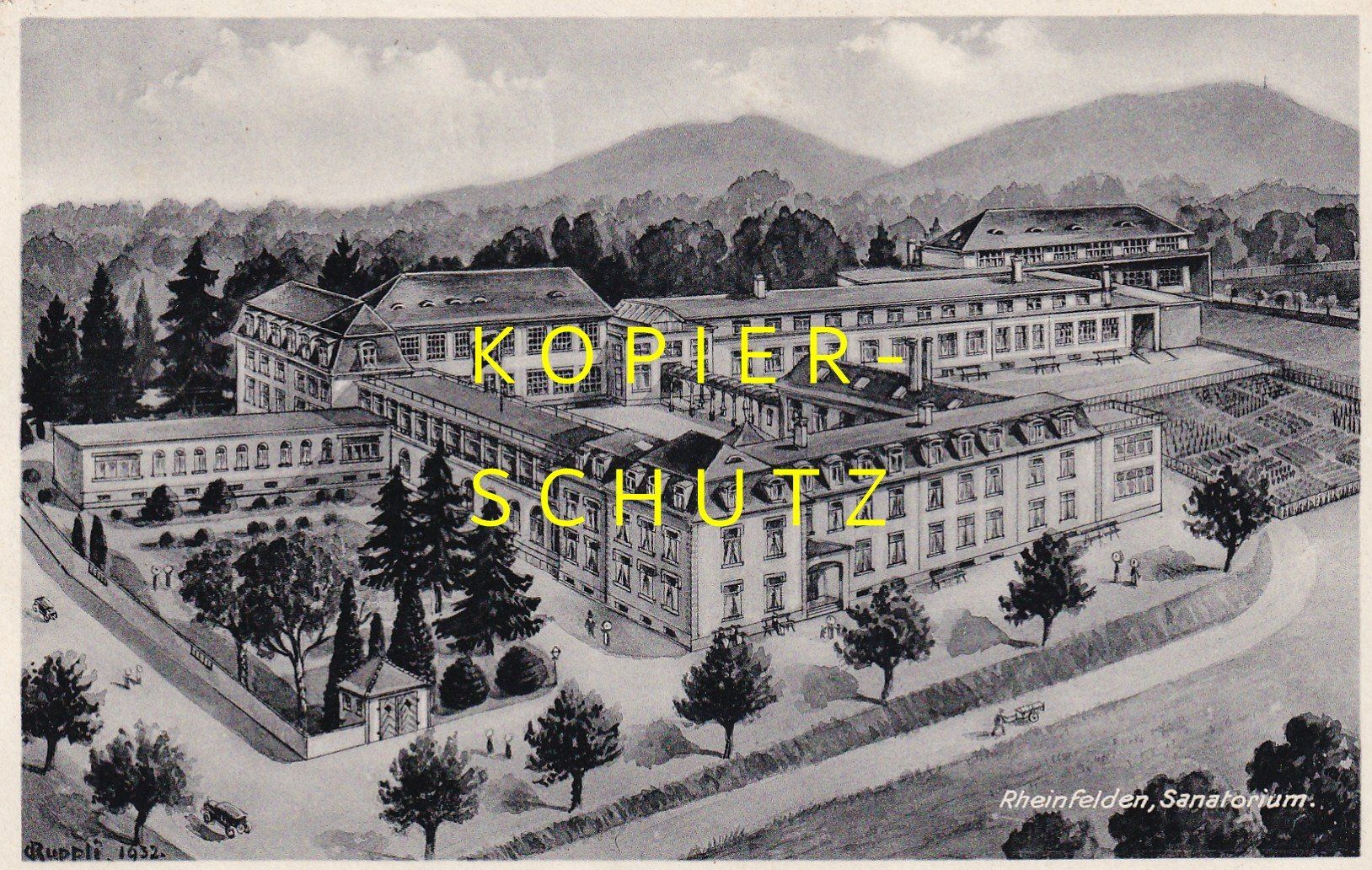Cartoline postali: Rheinfelden - Sanatorium /ay – Usato da Hombrechtikon venduto da Rudolf07