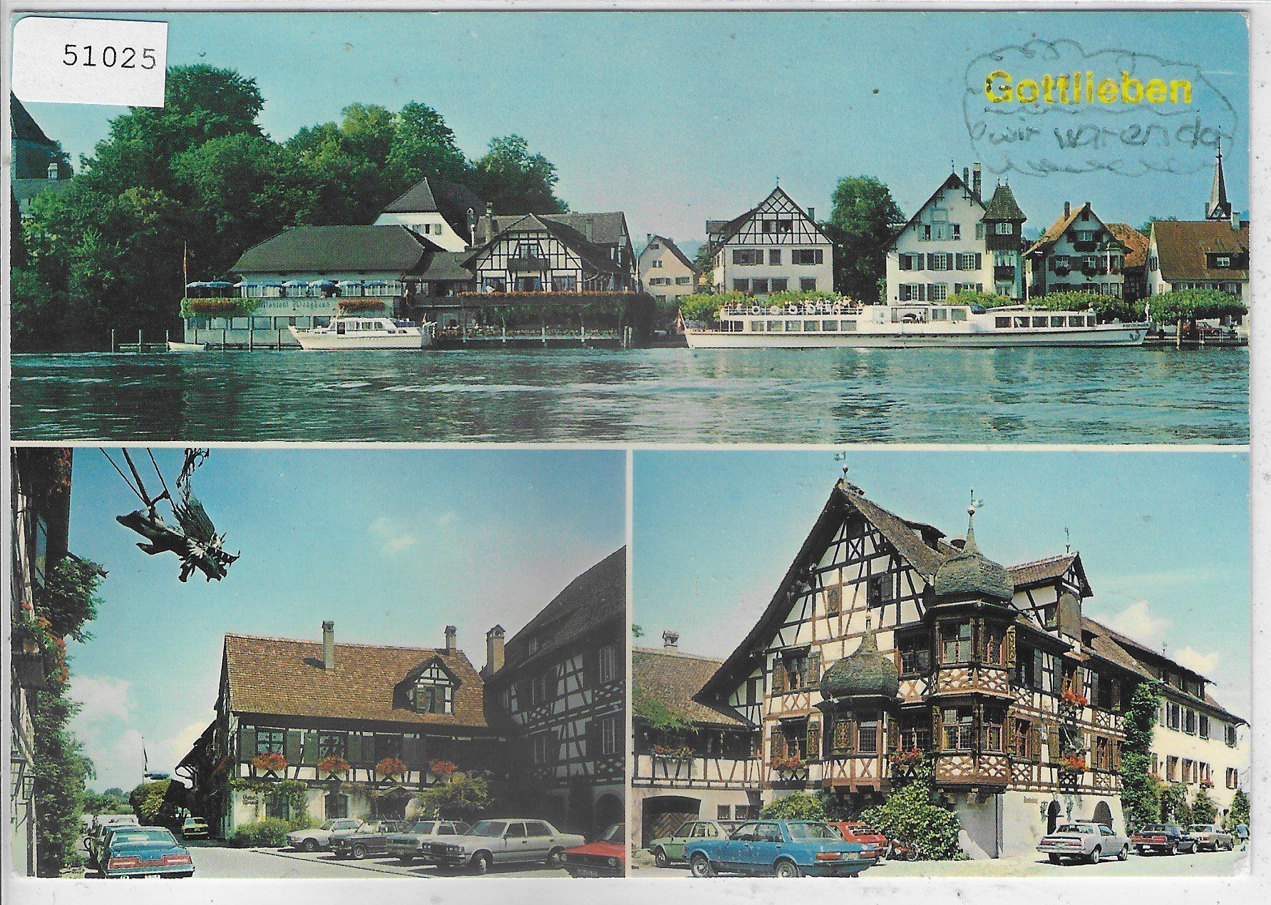 Cartoline postali: Gottlieben am Rhein – Usato da Ettingen venduto da Kartenplanet