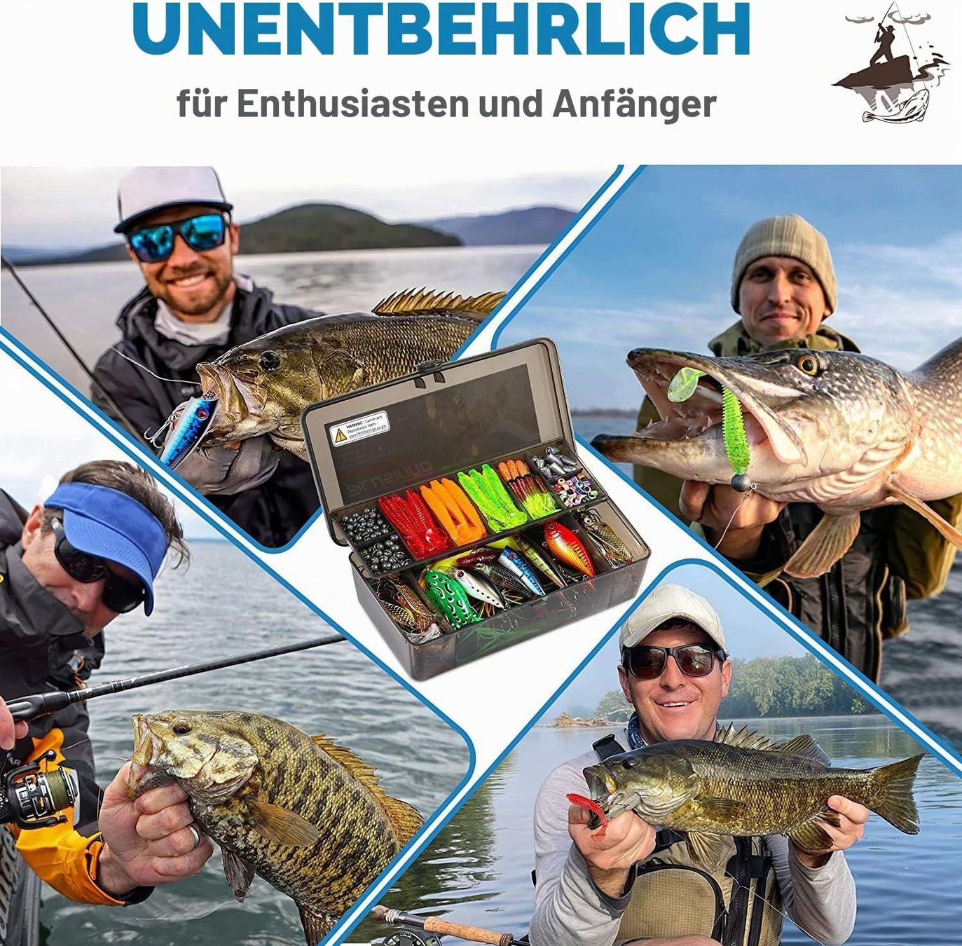 Esche: Angelköder Set 16 Spinnerköder Barsch Forelle Tragetasche – Nuovo e nell'imballaggio originale da Hallau venduto da Sale50OFF 6