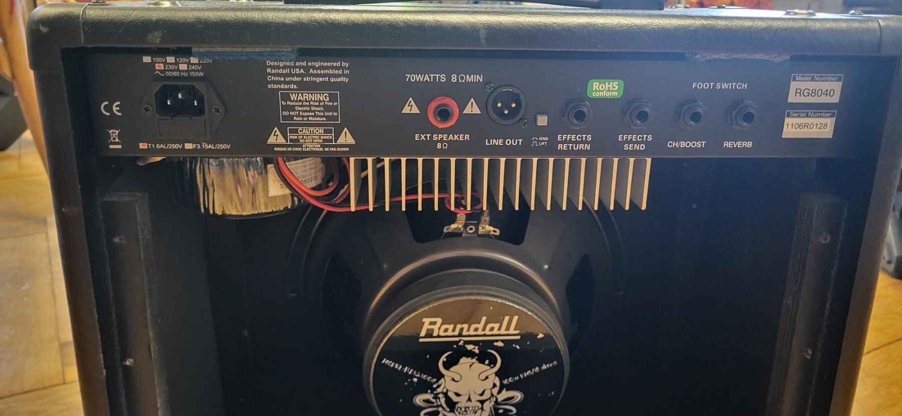 Randall Amplificatori: Guitar Amp Randall RG 8040 – Usato da Madiswil venduto da Cabarnet 3