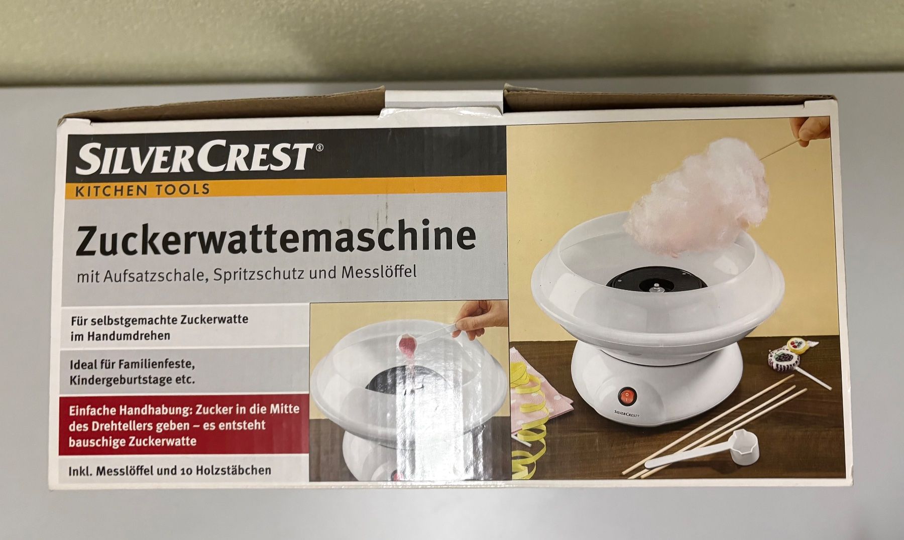 SilverCrest Küchengeräte: Zuckerwattenmaschiene SilverCrest – Gebraucht aus Basel von tif_m2h6 6