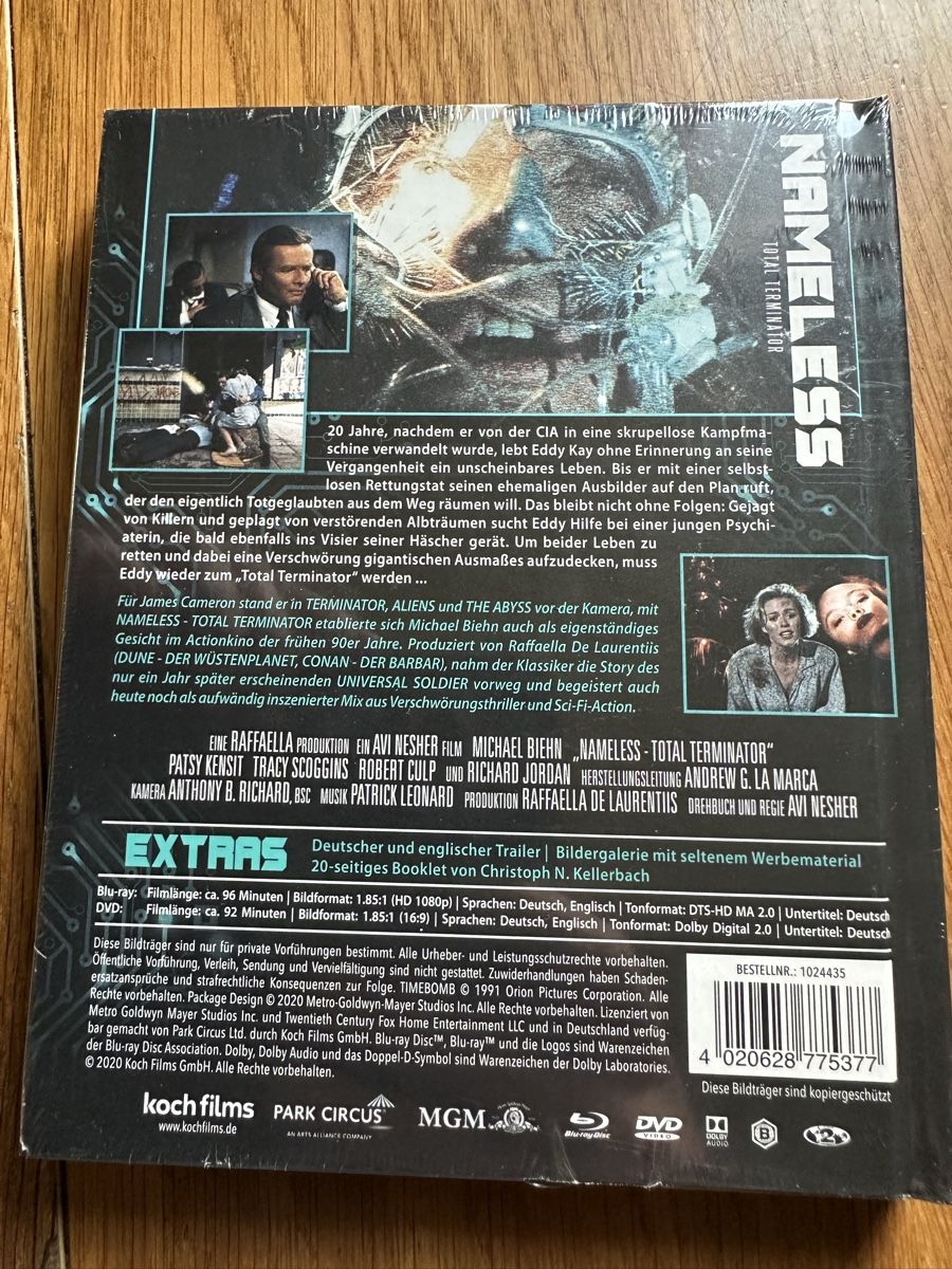 Tutti i DVDs: Nameless total Terminator Mediabook neu Michael Biehn – Nuovo e nell'imballaggio originale da Benken ZH venduto da Audi-erich 1