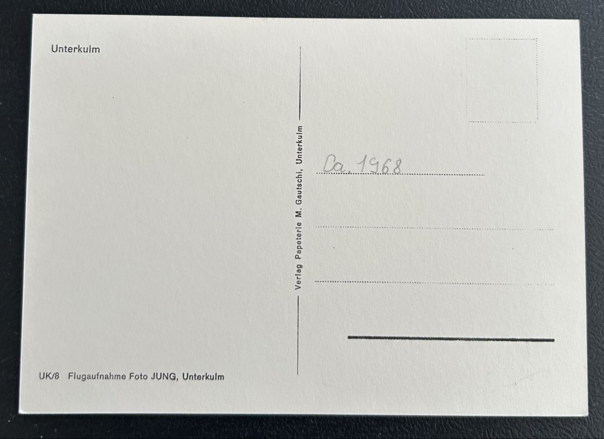 Cartoline postali: Flugaufnahme Unterkulm  – Usato da Horw venduto da Tellbub 1