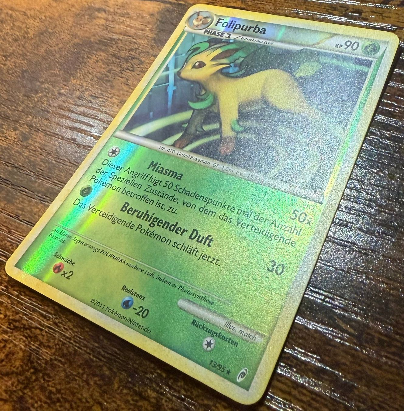Pokémon Carte collezionabili: Folipurba Rare Reverse Holo 13 – Usato da Zürich venduto da PEACECOCOON 1