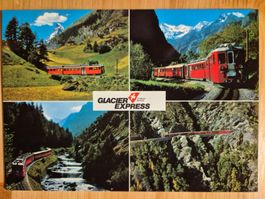 der Glacier Express auf der BVZ Strecke Brig-Zermatt