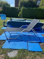 Gartenliege Sonnenliege Aluminium mit Textilbespannung