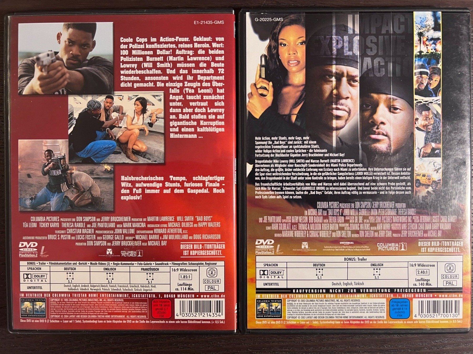 Tutti i DVDs: Bad Boys - Teil 1 & 2 – Usato da Zürich venduto da FilmFreunde 1