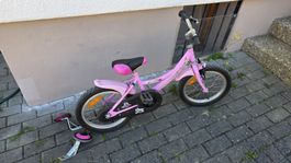 Kinderfahrrad Pink 16 Zoll für Mädchen, Sommer 2023. Super!