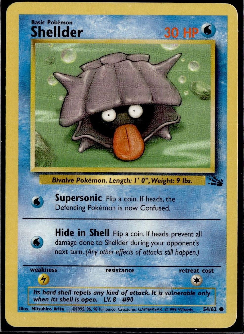 Pokémon Carte collezionabili: Shellder Fossil 54/62 Pokémon 1999 – Usato da Zürich venduto da pokemon_cards