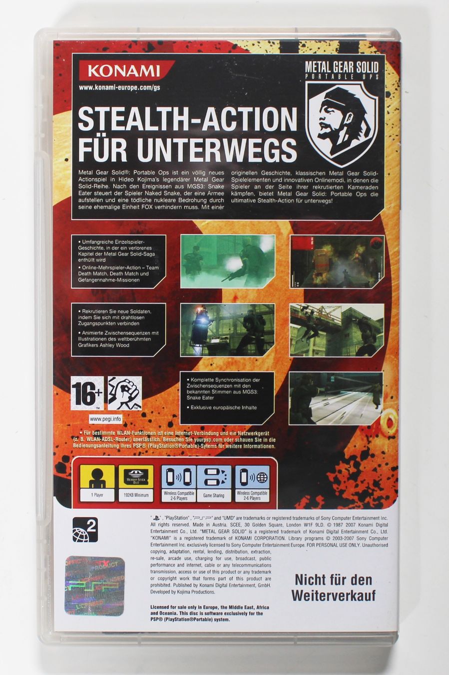 Sony Giochi: SONY PSP METAL GEAR SOLID – Nuovo (secondo la descrizione) da Brüttisellen venduto da Collector-Corner 2