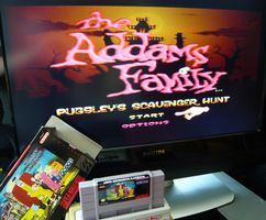 SNES: The Addams Family Puglsley's scavenger Hunt, CIB, Top!