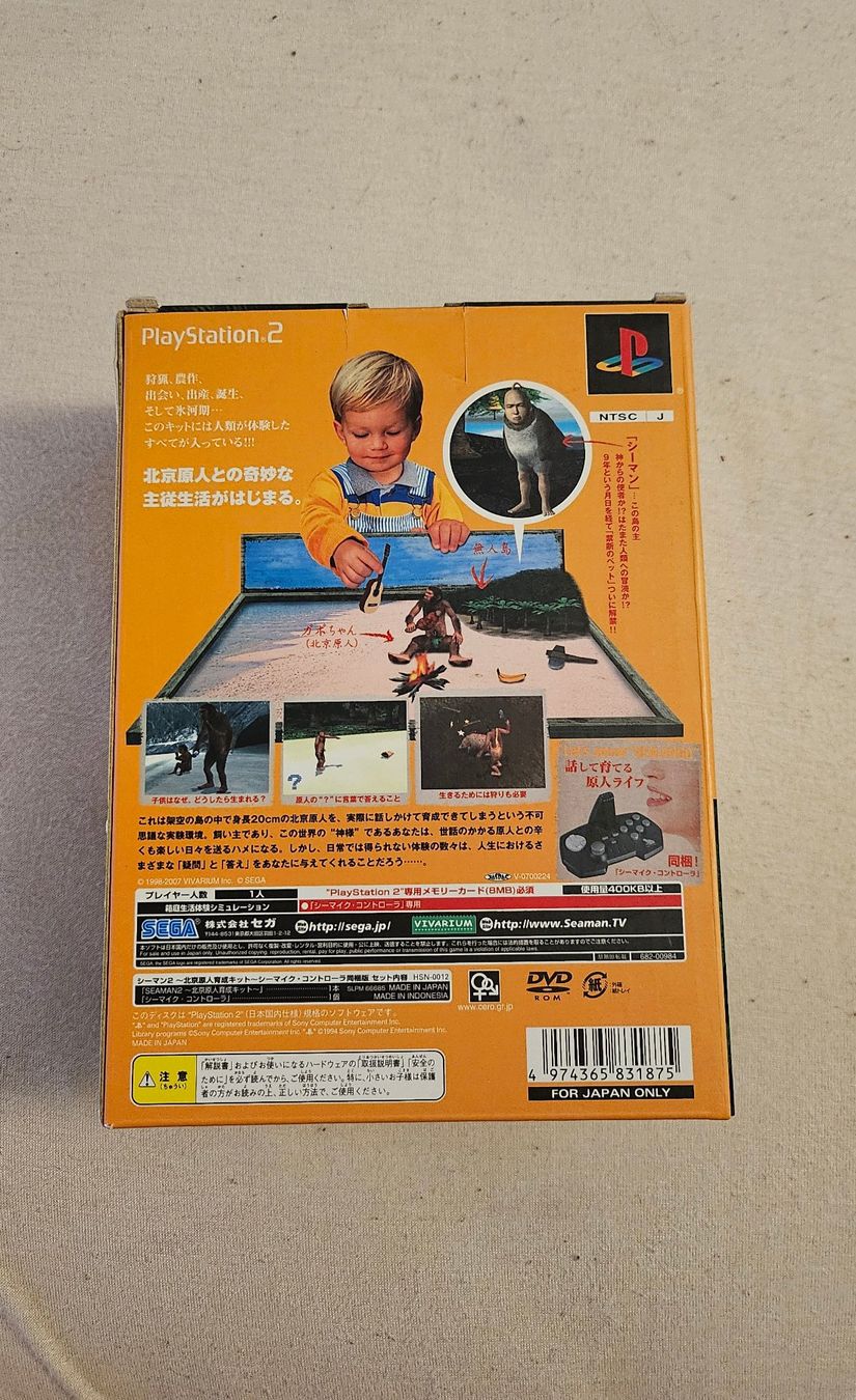 Sony Giochi: Seaman 2 (PS2) + Controller JPN Edition – Nuovo (secondo la descrizione) da Wabern venduto da konbini 1