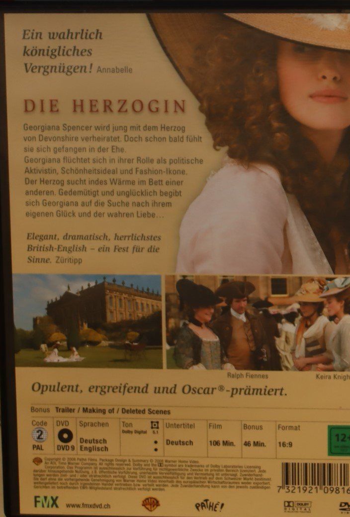 Alle DVDs: Die Herzogin – Gebraucht aus Luzern von CONTENTI 2