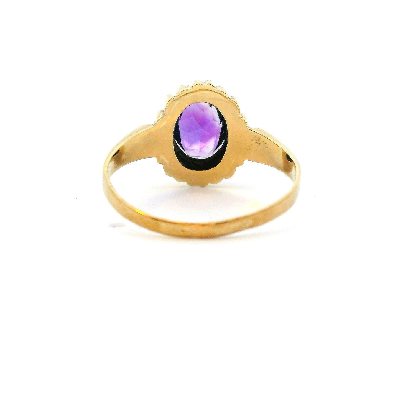 Anelli: Antik Amethyst Gold Ring, Grösse 54 – Usato da Embrach venduto da estzeh1 5