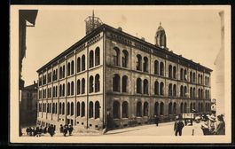 AK Zürich, Grossmünsterschulhaus, 1913
