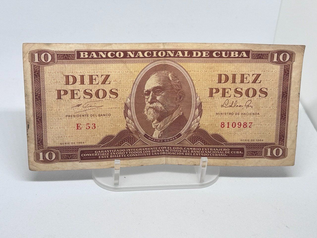Banconote: 10 Pesos Cubani 1964 – Usato da Giubiasco venduto da LorisVale