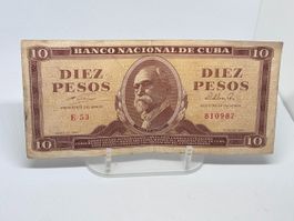 10 Pesos Cubani 1964