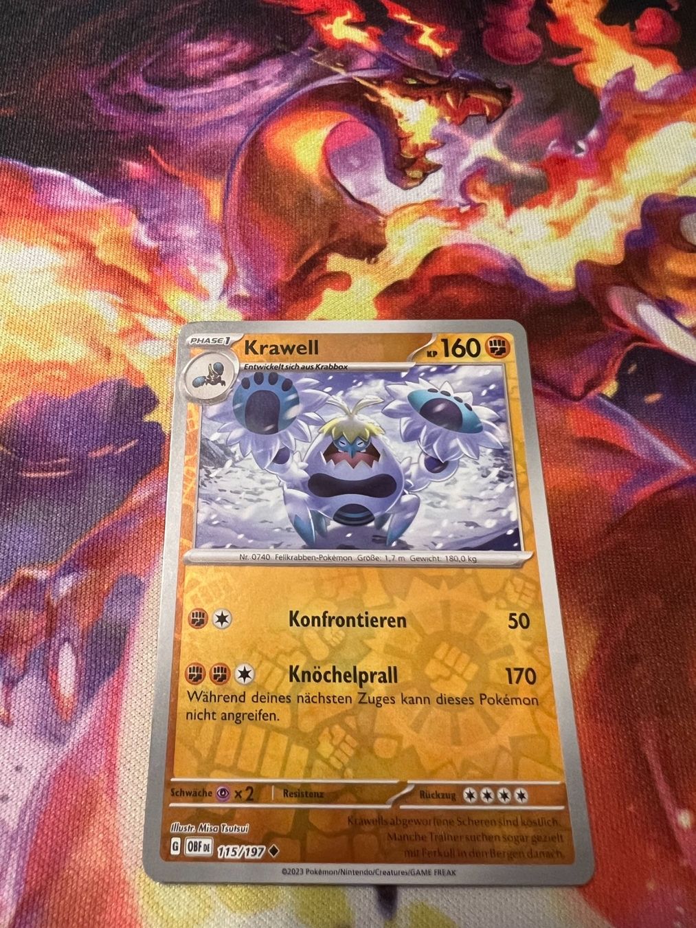 Pokémon Carte collezionabili: Krawell (OBF 115) / Reverse Holo / Obsidianflammen – Nuovo (secondo la descrizione) da Bülach venduto da CherryBlu