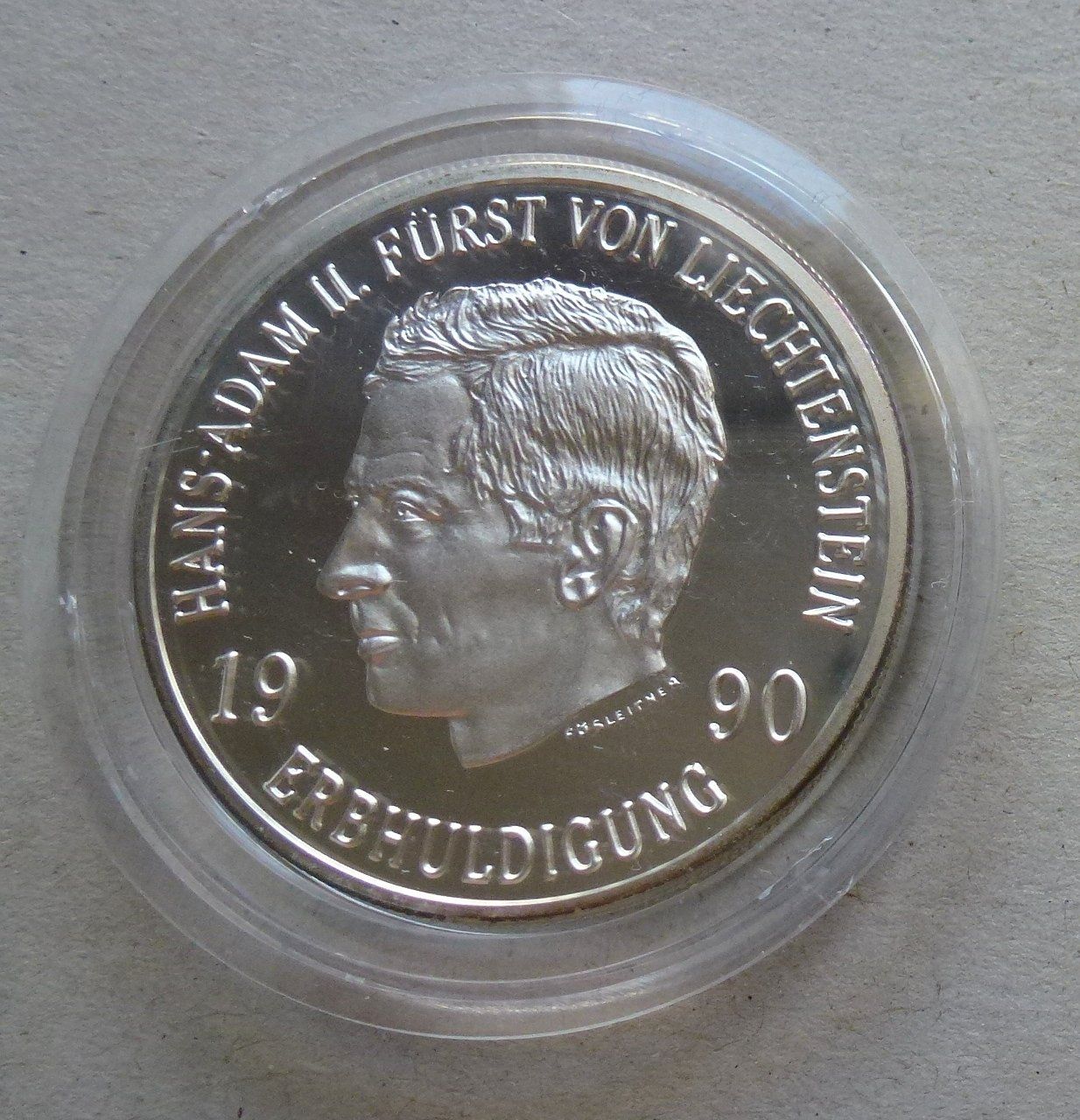 Tutti le monete: ++ Liechtenstein ++ 10 Franken 1990 Silber – Usato da Walkringen venduto da Casablanca777 2