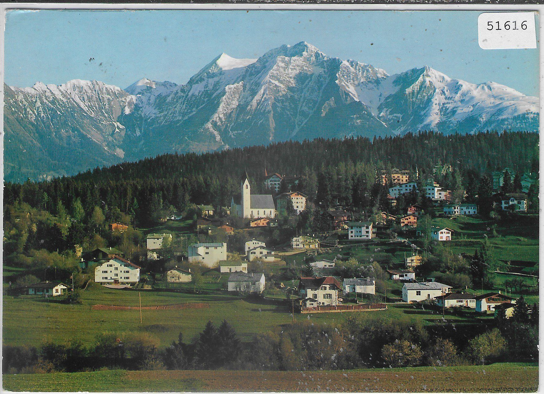 Cartoline postali: Flims-Waldhaus mit Signinagruppe – Usato da Ettingen venduto da Kartenplanet